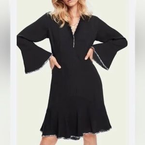 Scotch & Soda Black Loose Fit Dress Size: Large
